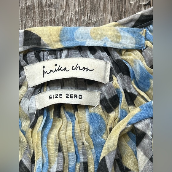 INNIKA CHOO MIDI Smock -Hugh Jesmok in Bright Gingham Print  size 0. Pre owned. - Picture 6 of 15